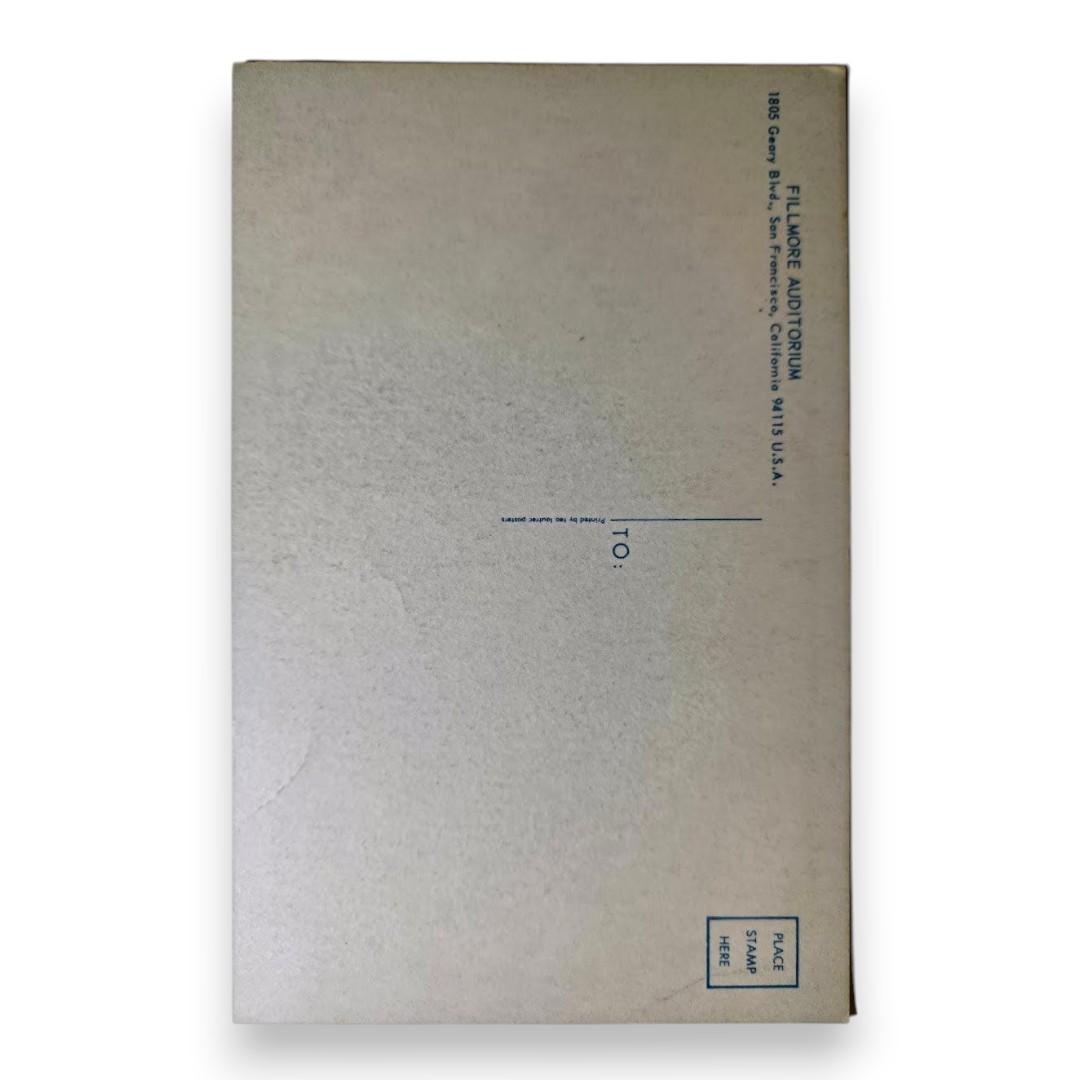 John Mayall, Arlo Guthrie, The Loading Zone, The Fillmore by Stanley Mouse | February 8-10, 1968 | Vintage Postcard