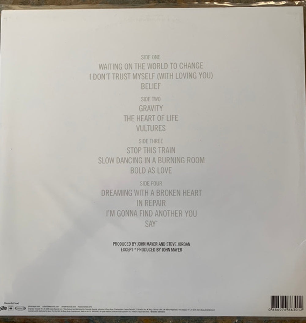 John Mayer – Continuum (180 Gram 2-LP Vinyl) - Detail