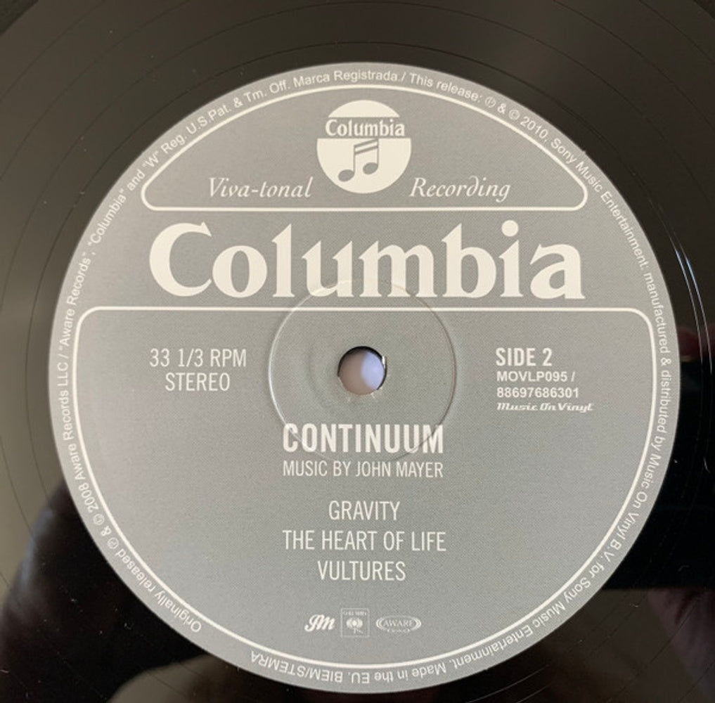 John Mayer – Continuum (180 Gram 2-LP Vinyl) - Close-Up