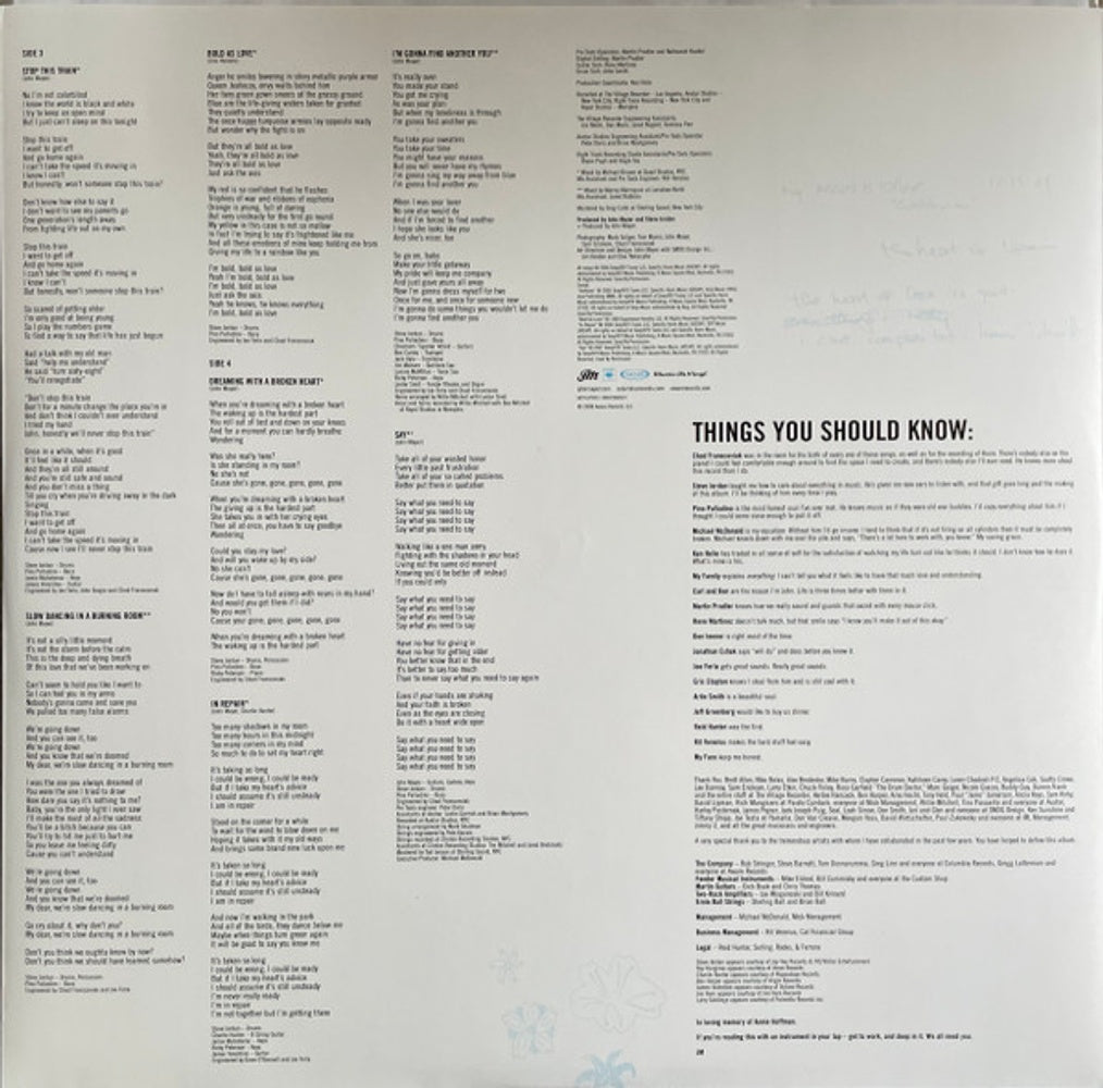 John Mayer – Continuum (180 Gram 2-LP Vinyl) - Lifestyle