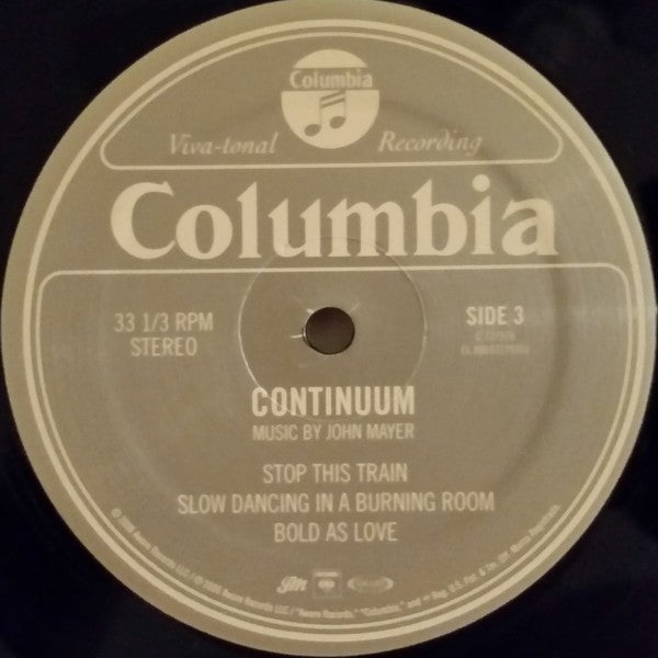 John Mayer – Continuum (2-LP Vinyl) - Side View
