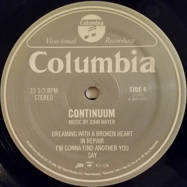 John Mayer – Continuum (2-LP Vinyl) - Additional View