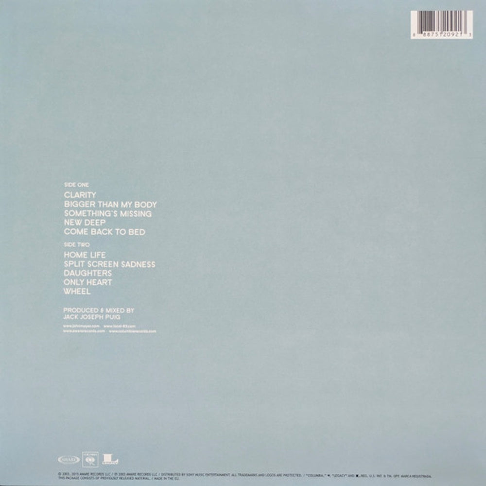 John Mayer – Heavier Things (LP Vinyl) - Detail