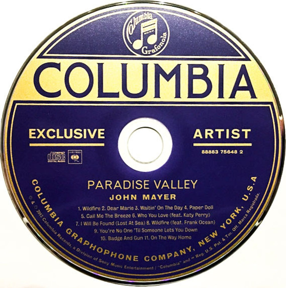 John Mayer – Paradise Valley (LP Vinyl + CD) - Packaging