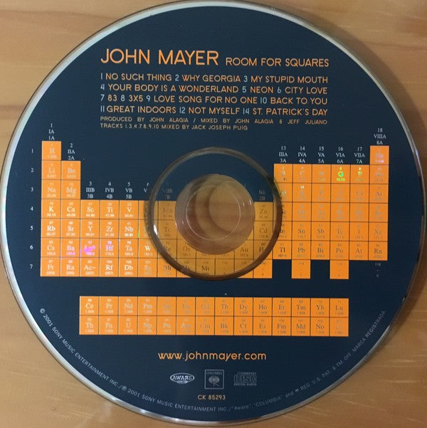 John Mayer – Room for Squares (CD) - Alternate View