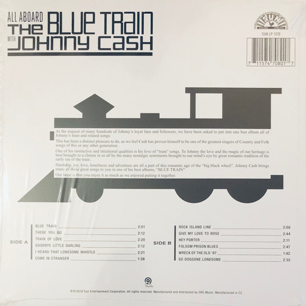 Johnny Cash – All Aboard The Blue Train With Johnny Cash (LP Vinyl) - Detail