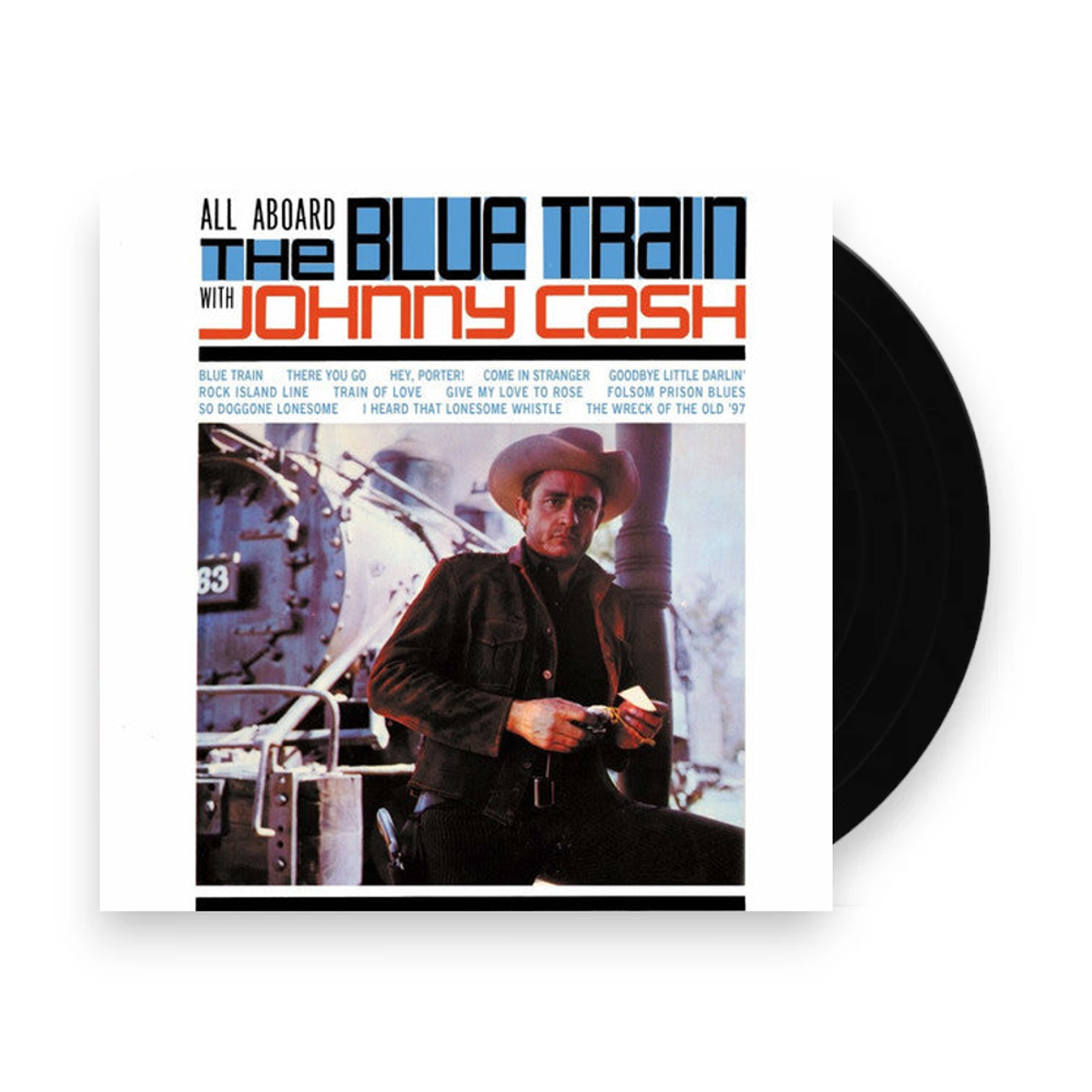 Johnny Cash – All Aboard The Blue Train With Johnny Cash (LP Vinyl) - Front