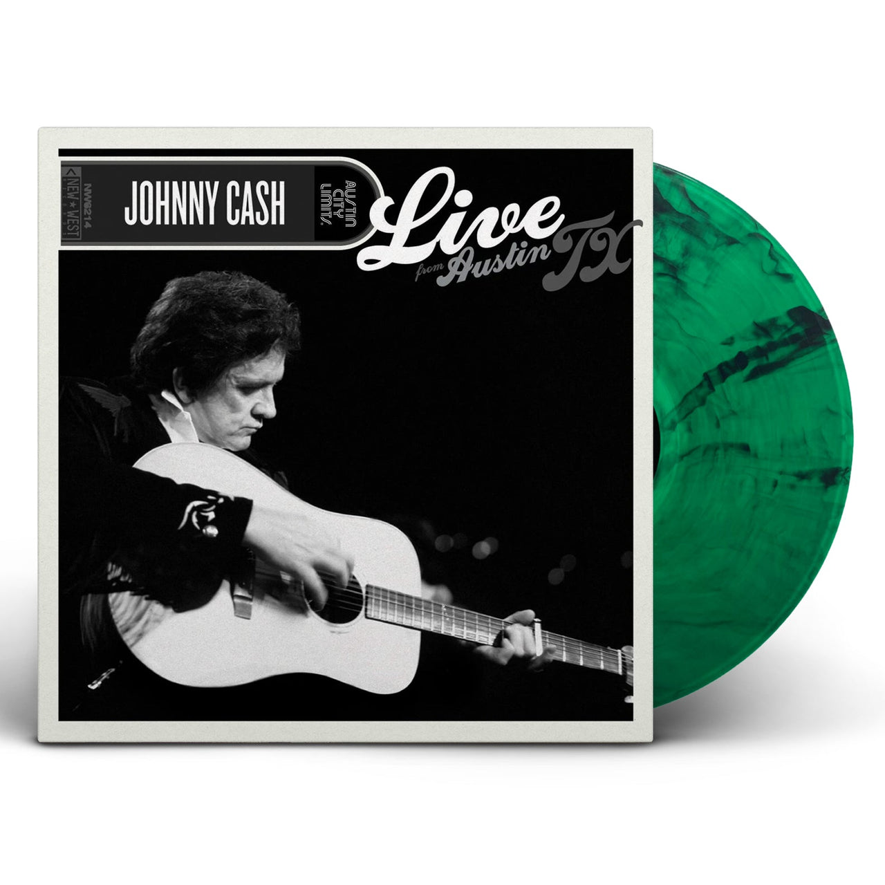 Johnny Cash – Live From Austin, TX (LP Translucent Green with Black Swirls Vinyl)