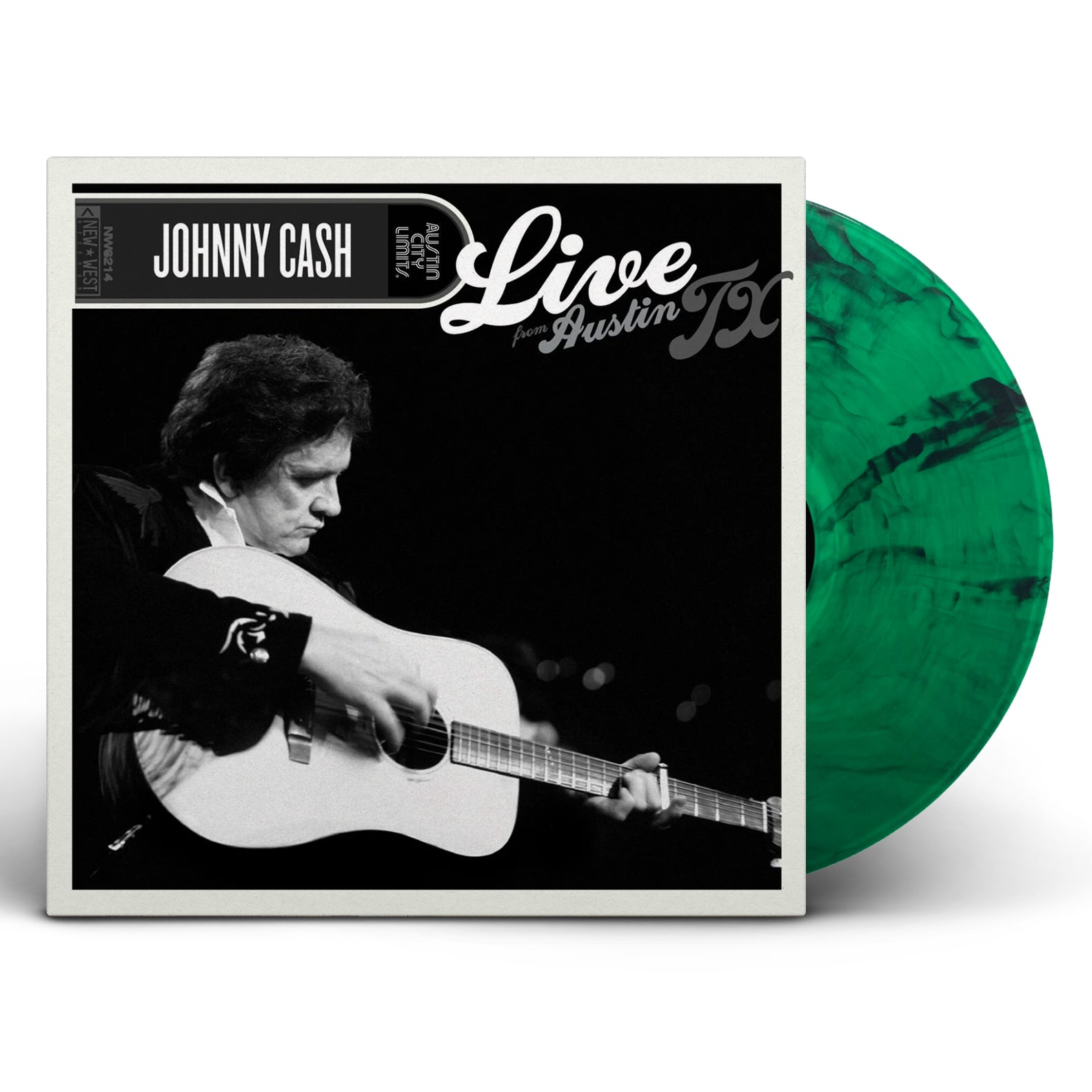 Johnny Cash – Live From Austin, TX (LP Translucent Green with Black Swirls Vinyl)