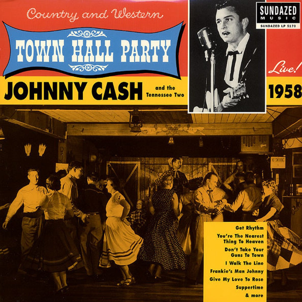 Johnny Cash – Live at Town Hall Party 1958 (LP Vinyl) - Back