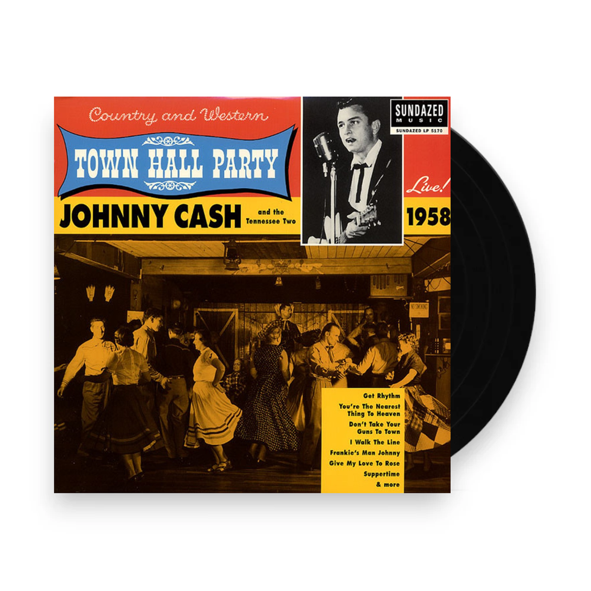 Johnny Cash – Live at Town Hall Party 1958 (LP Vinyl) - Front