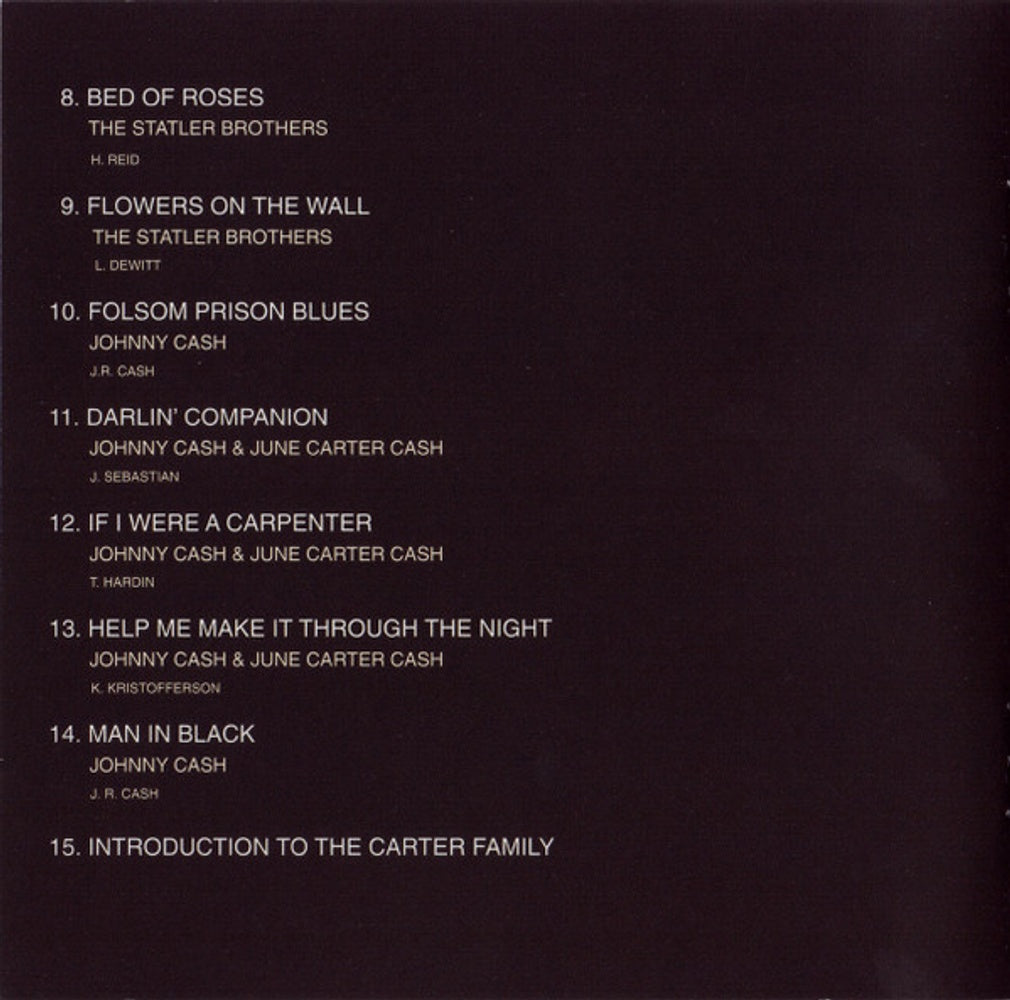 Johnny Cash – Man in Black: Live in Demark 1971 (CD) - Additional View