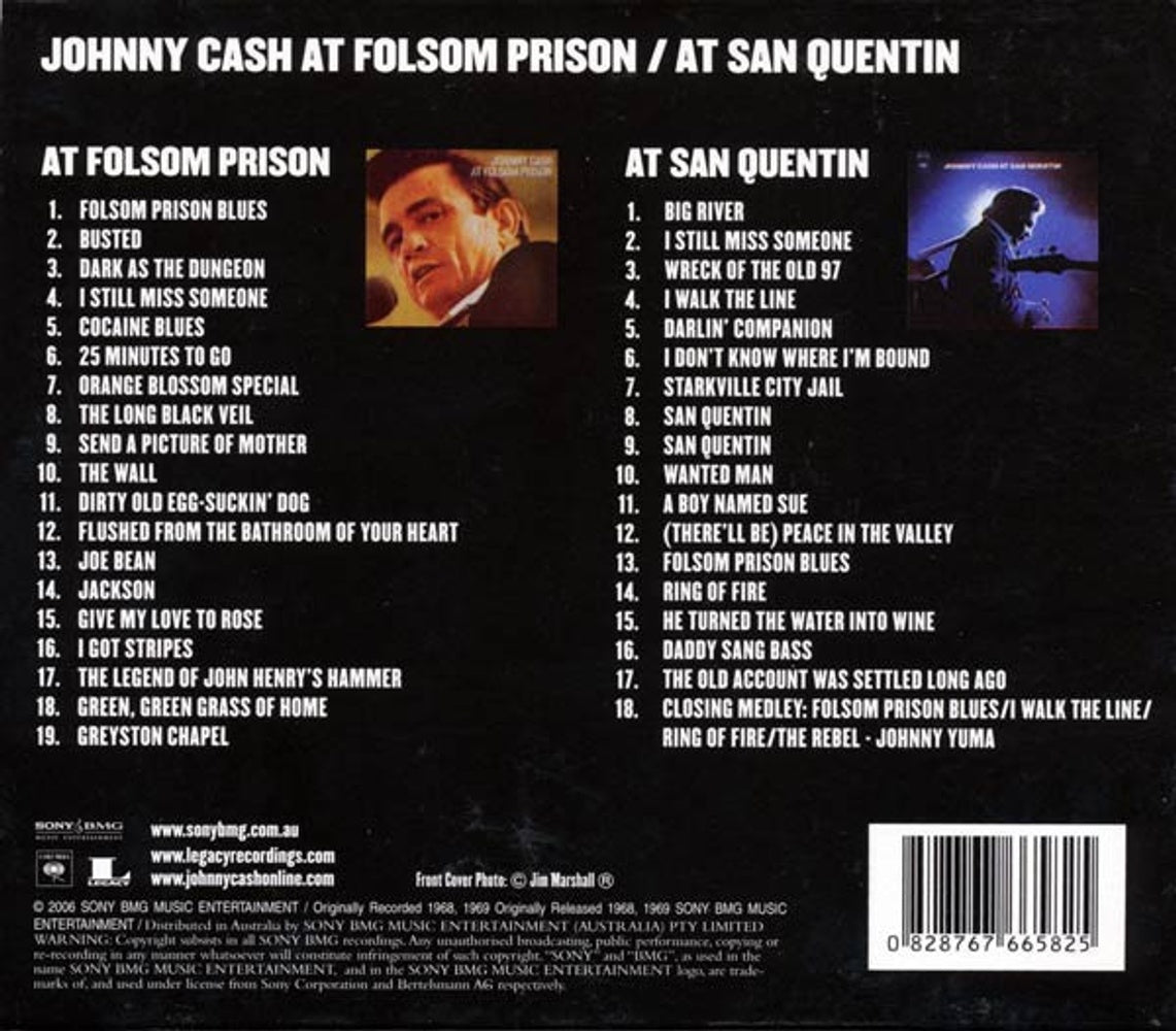 Johnny Cash – Prison Concerts (Import 2-CD) - Detail