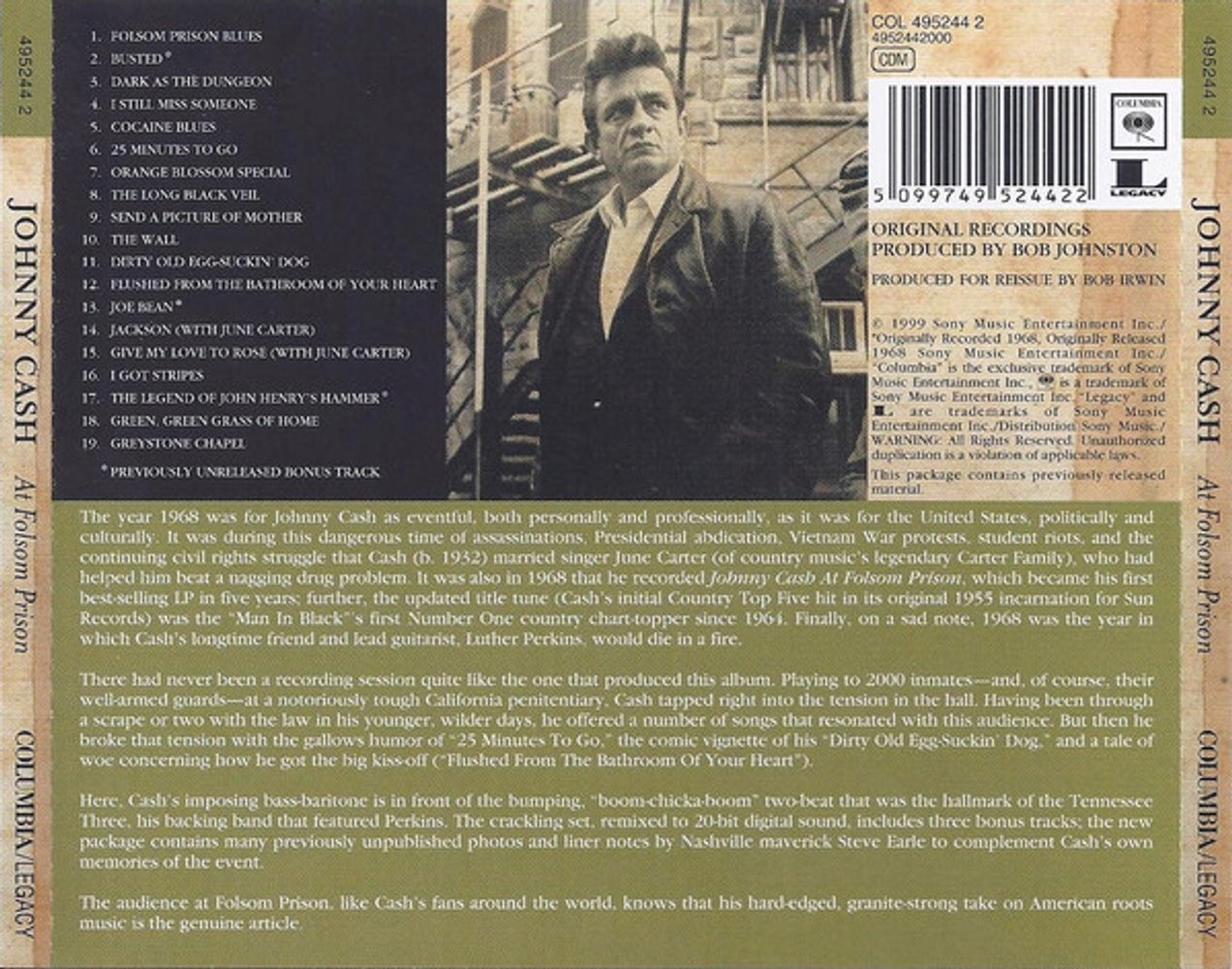 Johnny Cash – Prison Concerts (Import 2-CD) - Additional View