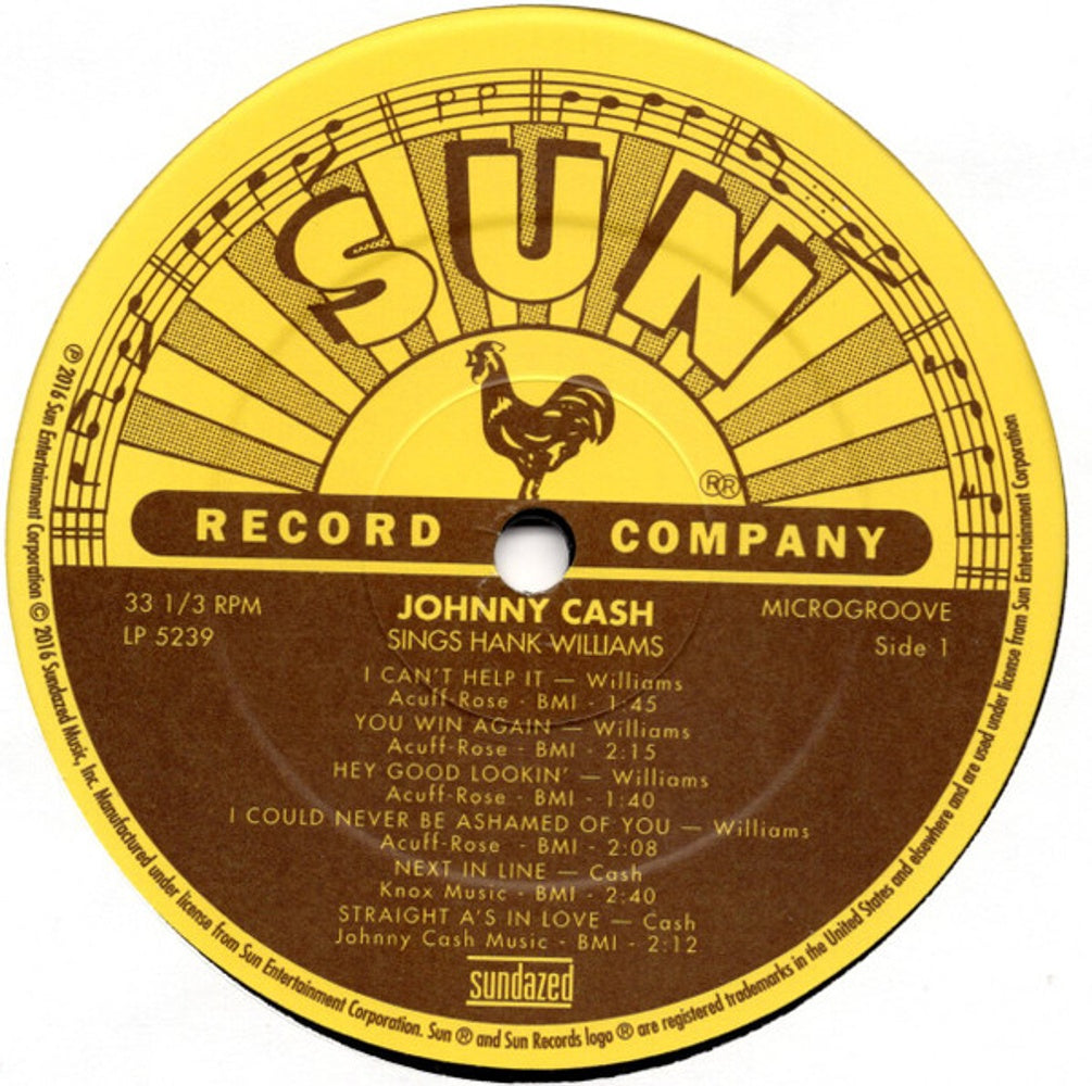 Johnny Cash – Sings Hank Williams (LP Vinyl) - Close-Up