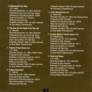 Johnny Cash – The Greatest: Number One's (CD) - Packaging