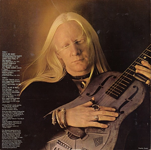 Johnny Winter – Still Alive and Well (CD) - Side View