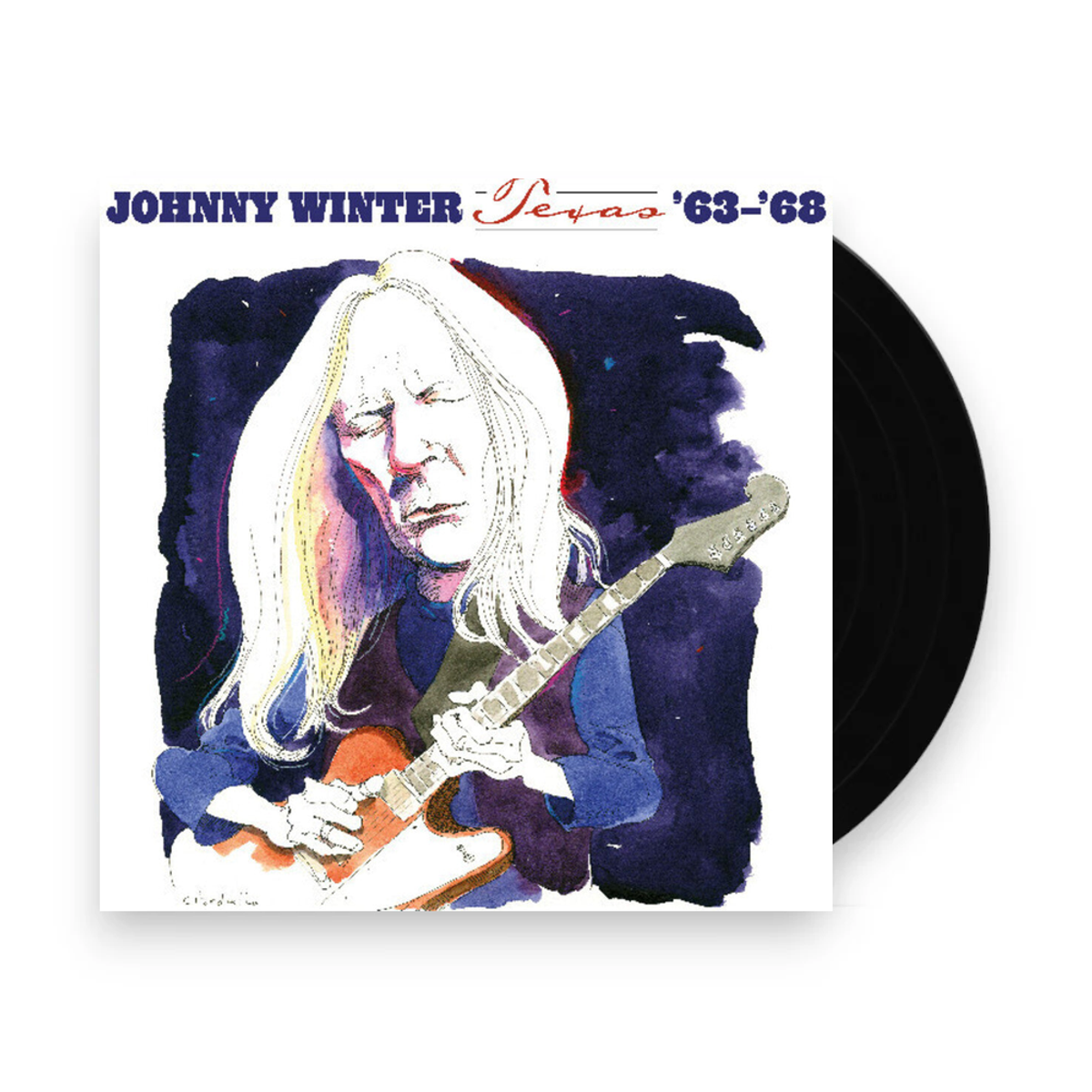 Johnny Winter – Texas 63-68 (White LP Vinyl) - Front
