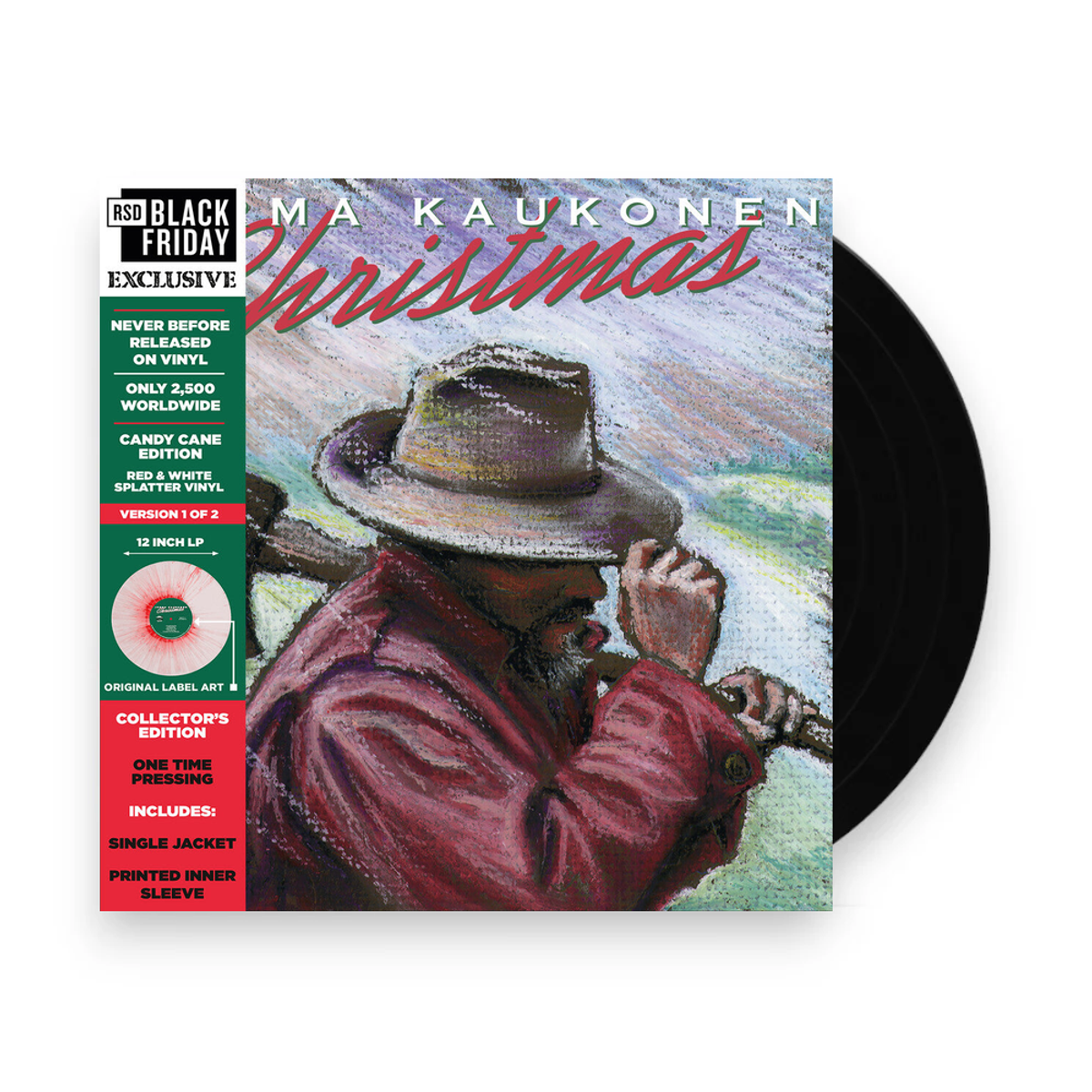Jorma Kaukonen – Christmas (Candy Cane Edition RSD Black Friday 2021 LP Vinyl) - Front