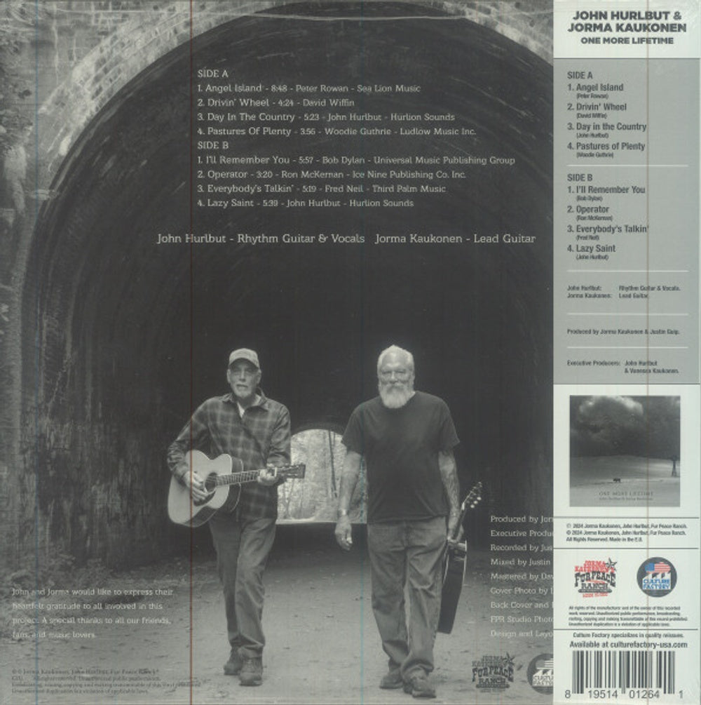 Jorma Kaukonen / John Hurlbut – One More Lifetime (LP Vinyl)