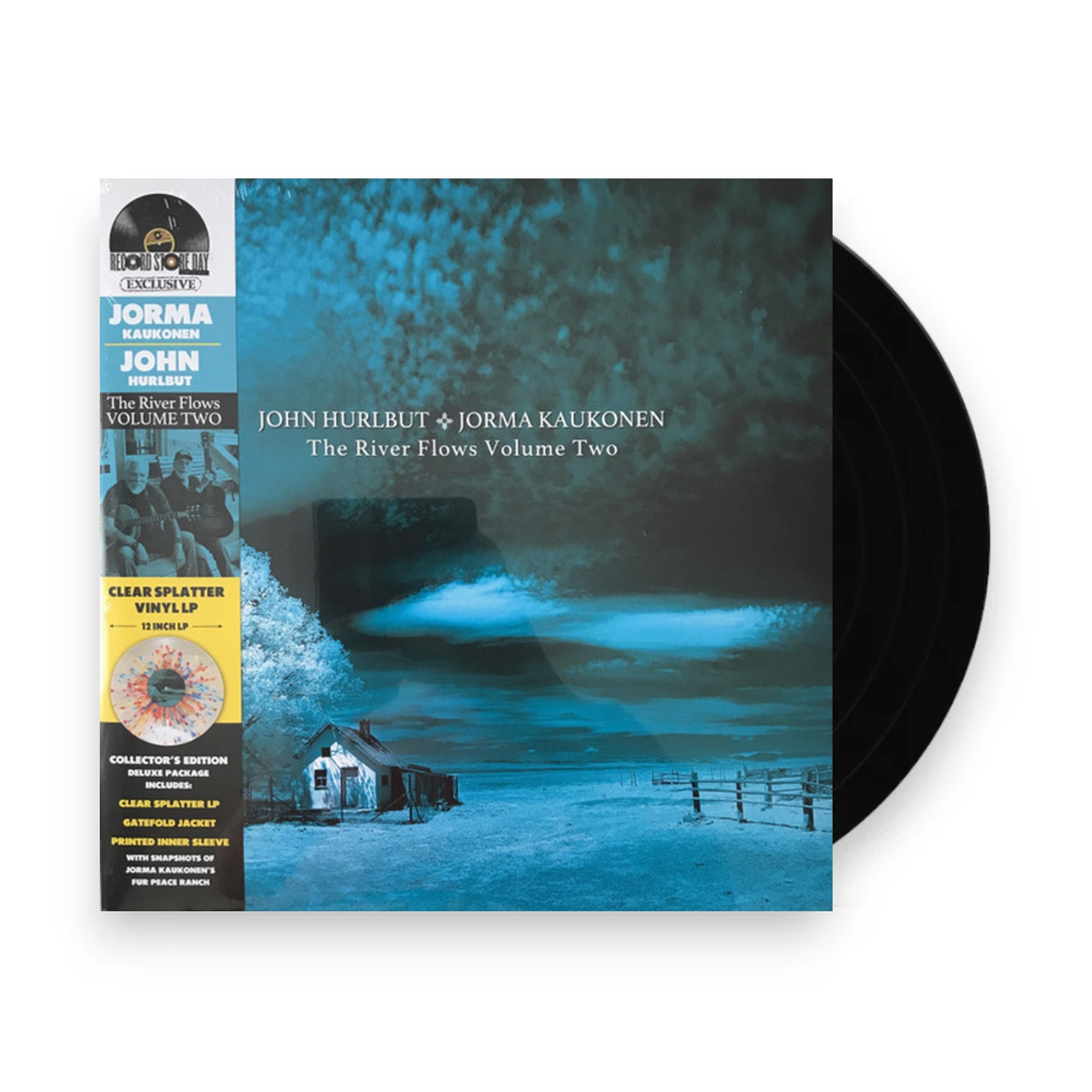 Jorma Kaukonen & John Hurlbut – The River Flows Vol. 2 (Clear RSD 2021 LP Vinyl) - Front