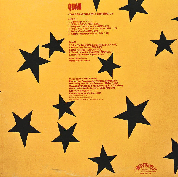 Jorma Kaukonen – Quah (CD) - Detail