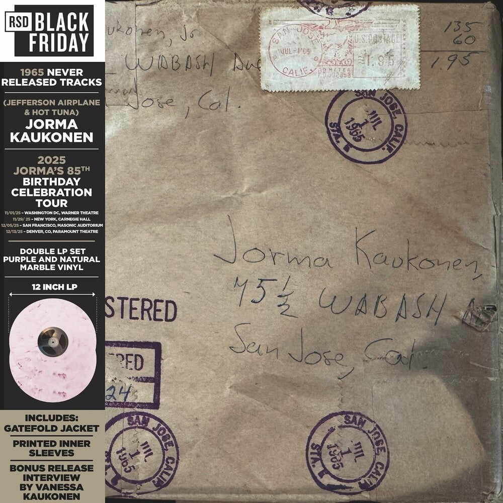 Jorma Kaukonen – Wabash Avenue: 1965 Never Released Tracks (RSD Black Friday 2025 LP Vinyl)