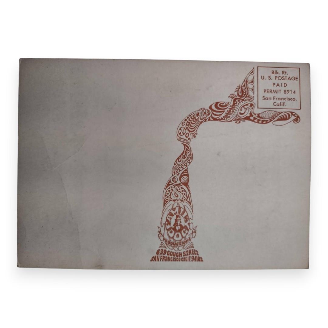 Kaleidoscope, Mother Earth, Country Weather – The Avalon Ballroom, San Francisco (Jun 21–23, 1968) by Patrick Lofthouse (Postcard, Fair Condition)