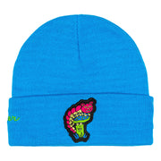 Killer Acid Mushroom Blue Cuff Beanie