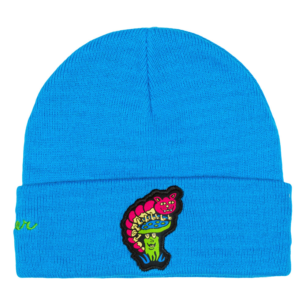 Killer Acid Mushroom Blue Cuff Beanie