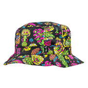 Killer Acid Mushroom Friends Reversible Bucket Hat