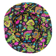 Killer Acid Mushroom Friends Reversible Bucket Hat