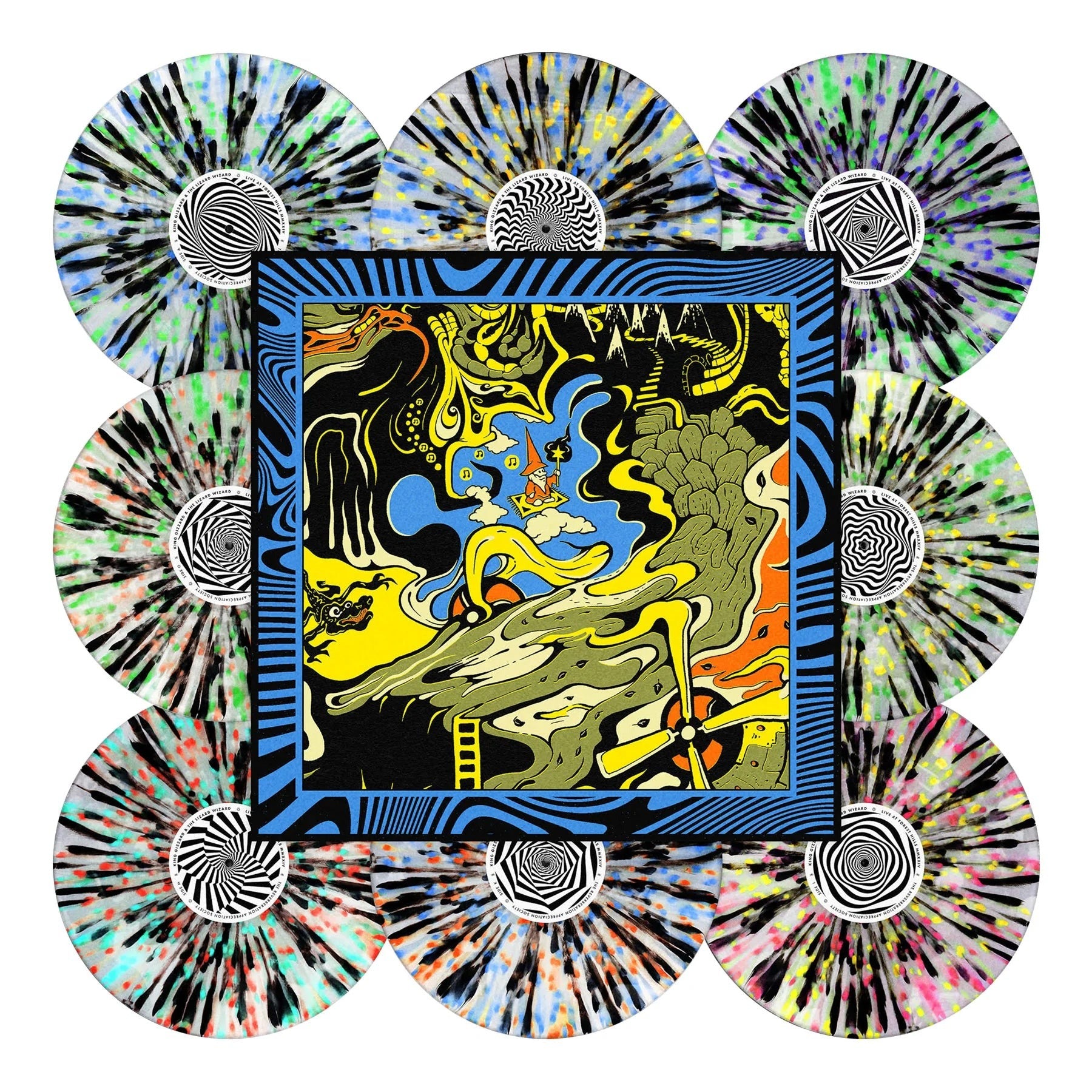 King Gizzard & the Lizard Wizard - Live At Forest Hills Stadium '24 (8-LP Splatter Vinyl Box Set)
