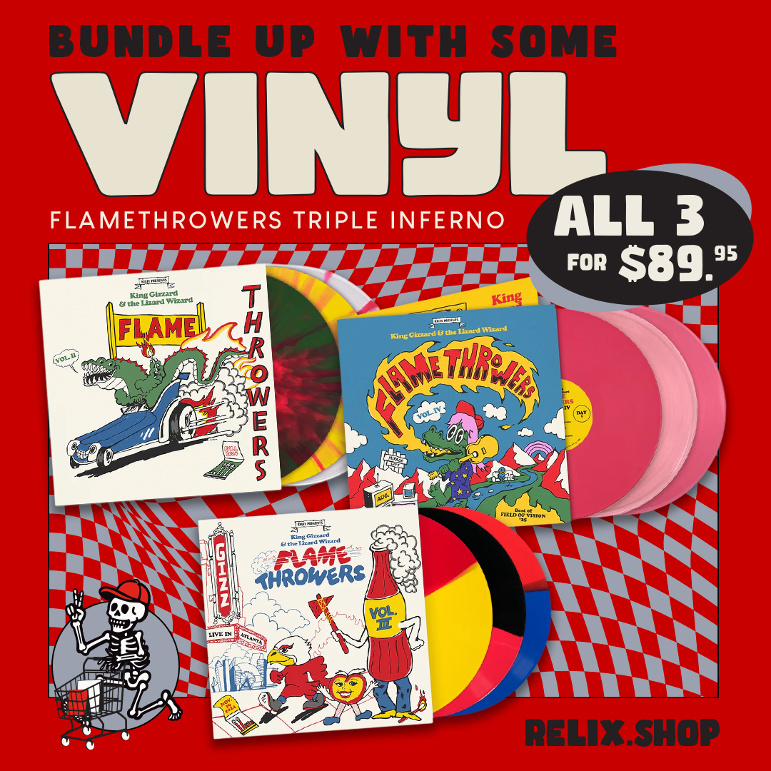 King Gizzard & The Lizard Wizard – Flame Throwers: Volumes 2-4 (Limited Edition 9-LP Vinyl Bundle)