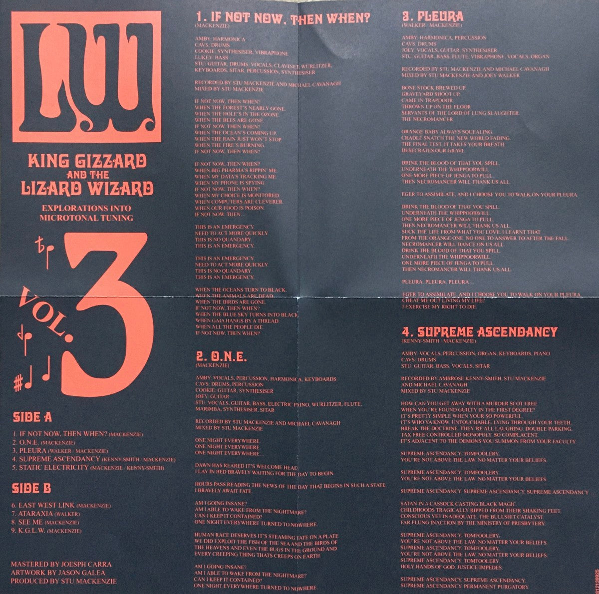 King Gizzard & The Lizard Wizard – L.W. (LP Vinyl) - Side View