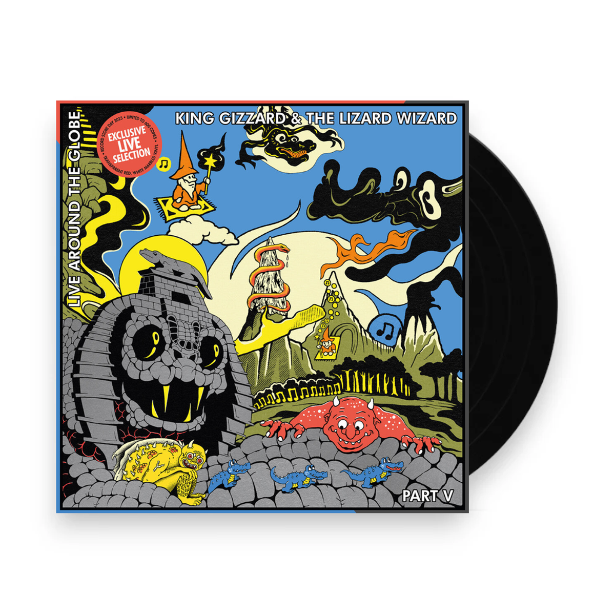 King Gizzard & The Lizard Wizard – Live Around The Globe: Part V (Colored LP Vinyl) - Front