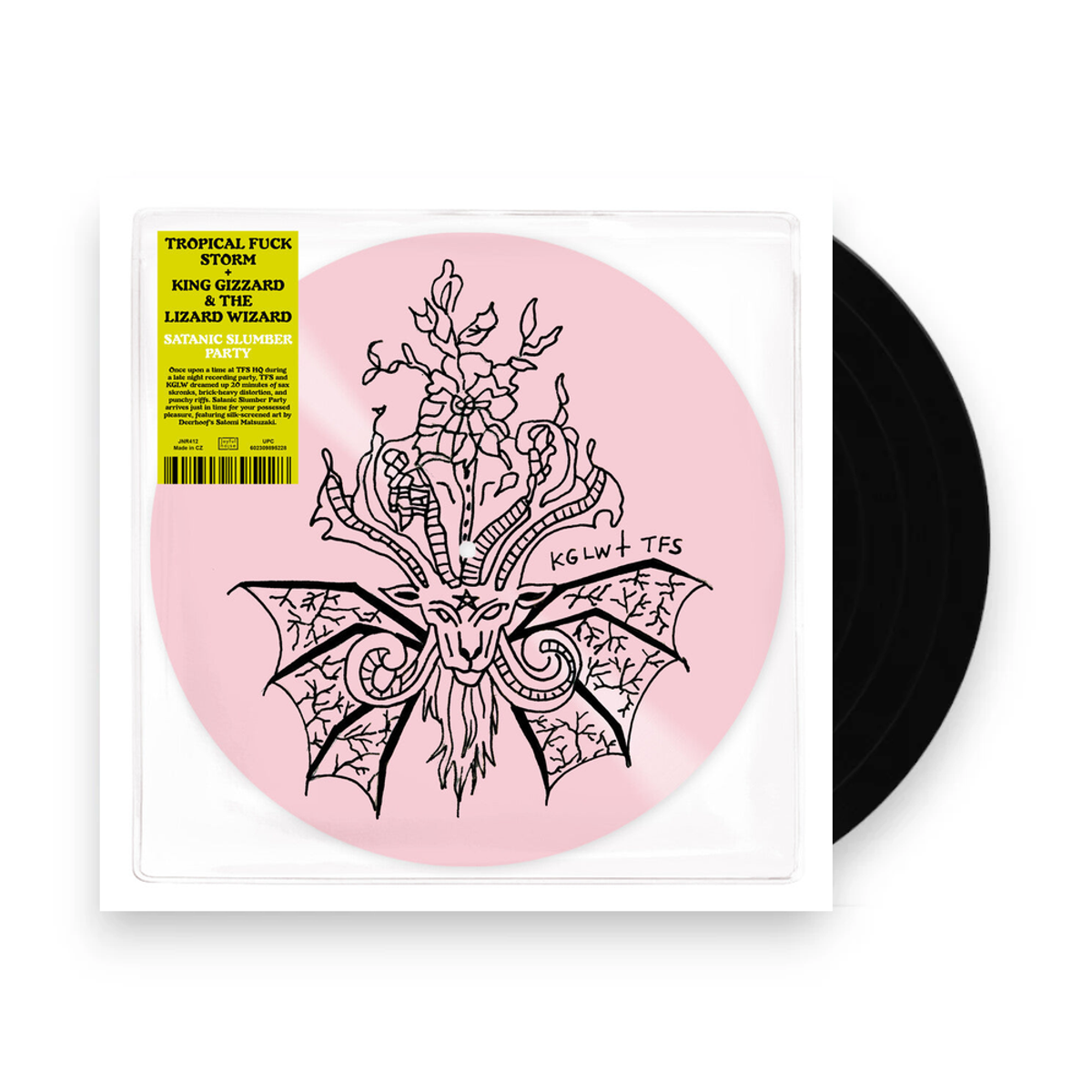 King Gizzard & The Lizard Wizard – Satanic Slumber Party EP (Limited Edition Pink Silkscreened 12" Vinyl) - Front