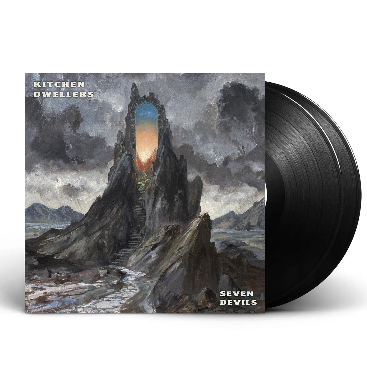 Kitchen Dwellers – Seven Devils (Blue & Orange Galaxy 2-LP Vinyl) - Front