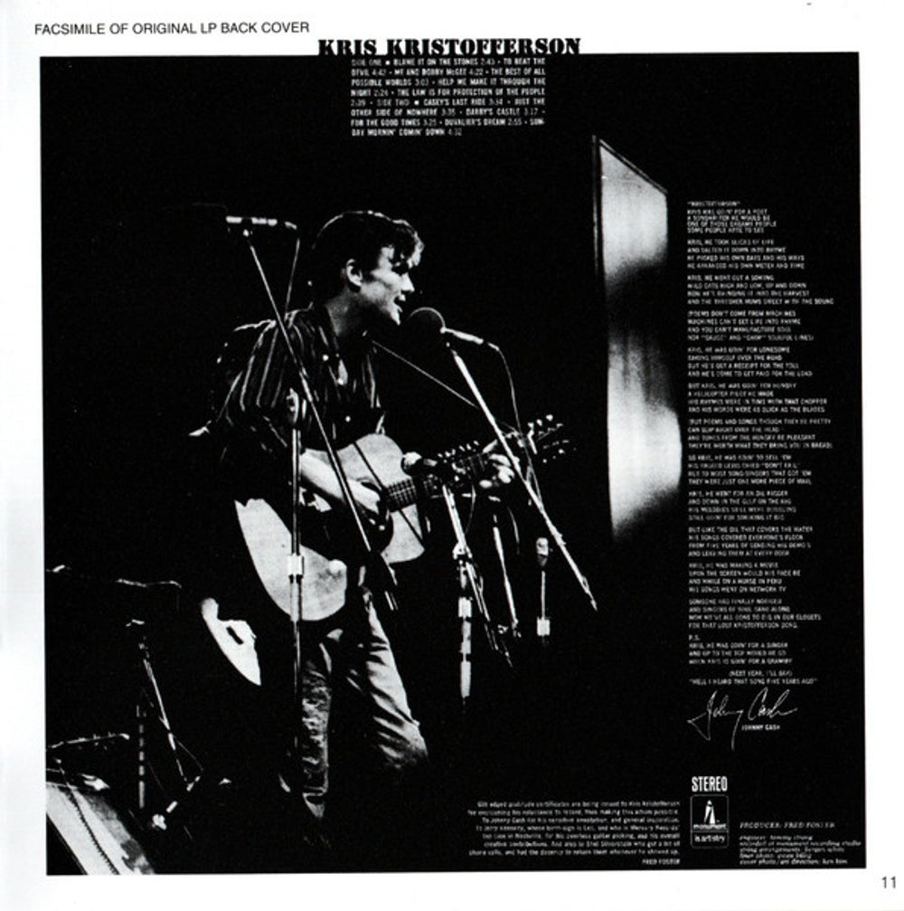 Kris Kristofferson – Kristofferson (CD) - View 12