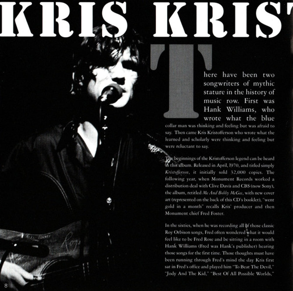 Kris Kristofferson – Kristofferson (CD) - View 13