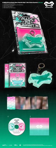 LE SSERAFIM – 2nd Single Album 'Made My Night' (Mint Glow Clicker Keychain ver. CD)