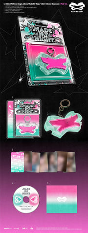 LE SSERAFIM – 2nd Single Album 'Made My Night' (Pink Glow Clicker Keychain ver. CD)