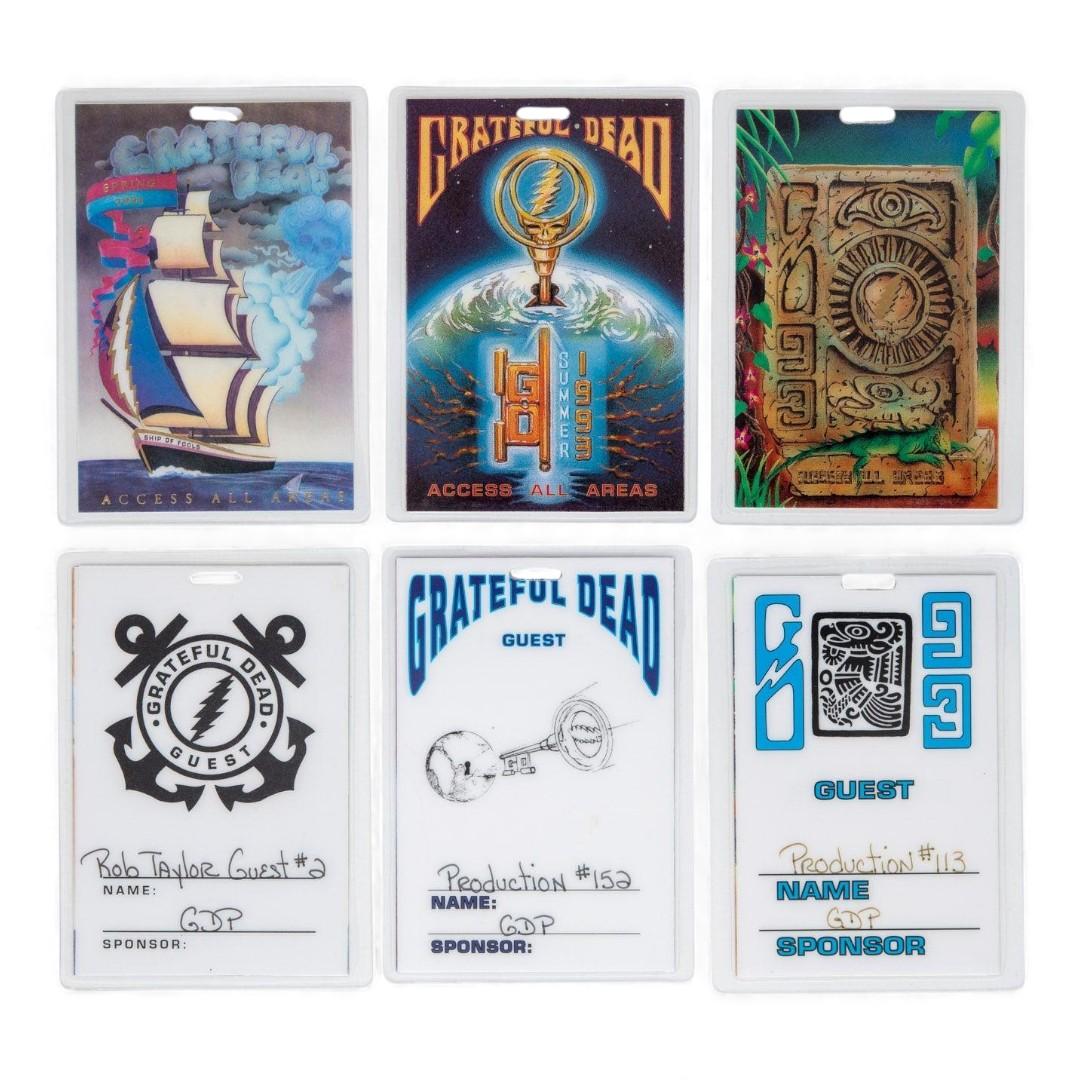 Grateful Dead Backstage Laminates (December 1991 - 1993) from Robbie Taylor