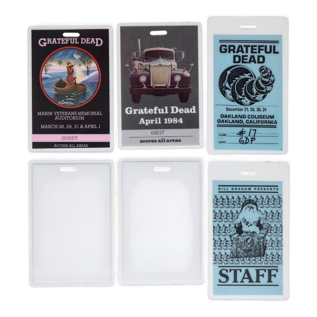 Grateful Dead Backstage Laminates (1984 & 1987) from Robbie Taylor