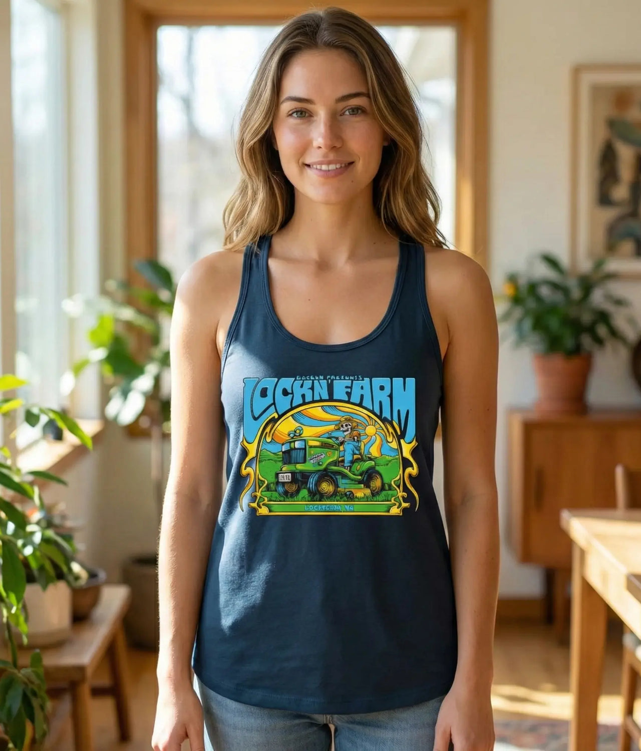 LOCKN' Farm Tractor Women's Tank Top LOCKN' Shirt {{Shop name}}