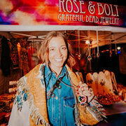 Grateful Dead Steal Your Prism Necklace | Rose Gold Hiouchi Jewels / Rose & Bolt Grateful Dead Jewelry Necklace {{Shop name}}