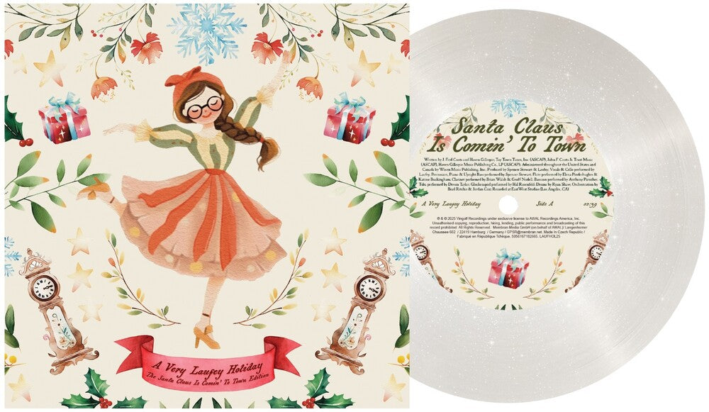 Laufey – A Very Laufey Holiday: The Santa Claus Is Comin' To Town Edition (Snow Globe Glitter 7inch 7" Vinyl)
