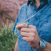 Lazy Lightning Pendant | Turquoise