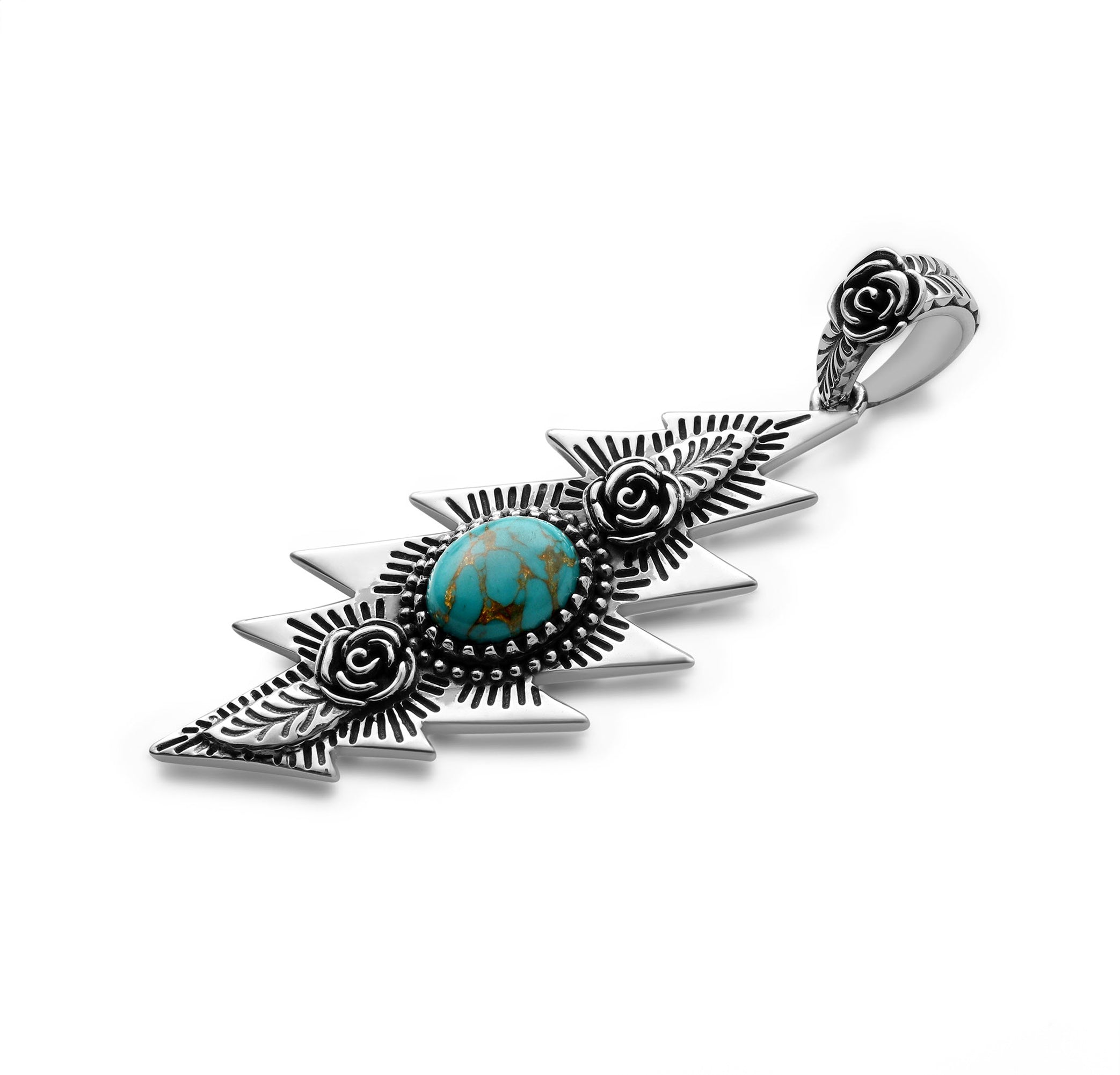 Grateful Dead Lazy Lightning Pendant | Turquoise | Relix