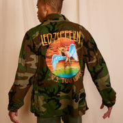 Led Zeppelin Authentic Vintage Men's Camo Army Jacket